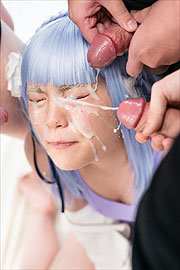 Wild Cosplayer From Japan Gets Bukkake Facial