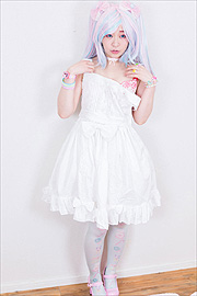 Cute Japanese Girl With Bright Hair