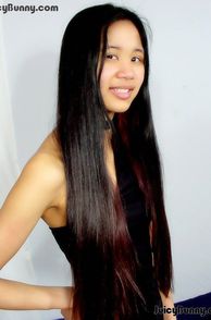 Cute Asian Teenager With Long Hair
