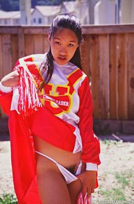 Darling Far East Girl In Cheer Uniform